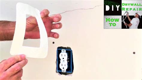 how to patch electrical box hole|how to patch drywall over electrical outlet.